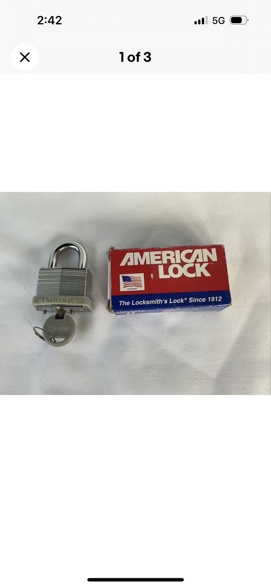 American Lock Chateau #1106R New !!
