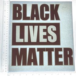 Iron On Heat Transfer  Good For T-shirts Sweaters Jackets T Shirt Design Size Is About 10x10  Black Lives Matter  #200