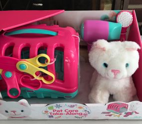 (NEW) (1 AVAILABLE) PLAYGO PET CARE TAKE-ALONG PLAY SET - 7 PIECE