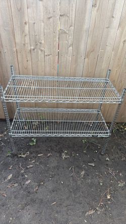 3- Chrome Wire Shelving Unit 2-Tier