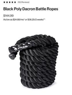 New Professional Battle Rope • 50 Ft • 2” Thickness