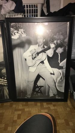2 Big Elvis Pictures In A Frame