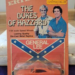 VINTAGE 1981 ERTL THE DUKES OF HAZZARD GENERAL LEE 69 DODGE CHARGER 1/64 DIECAST