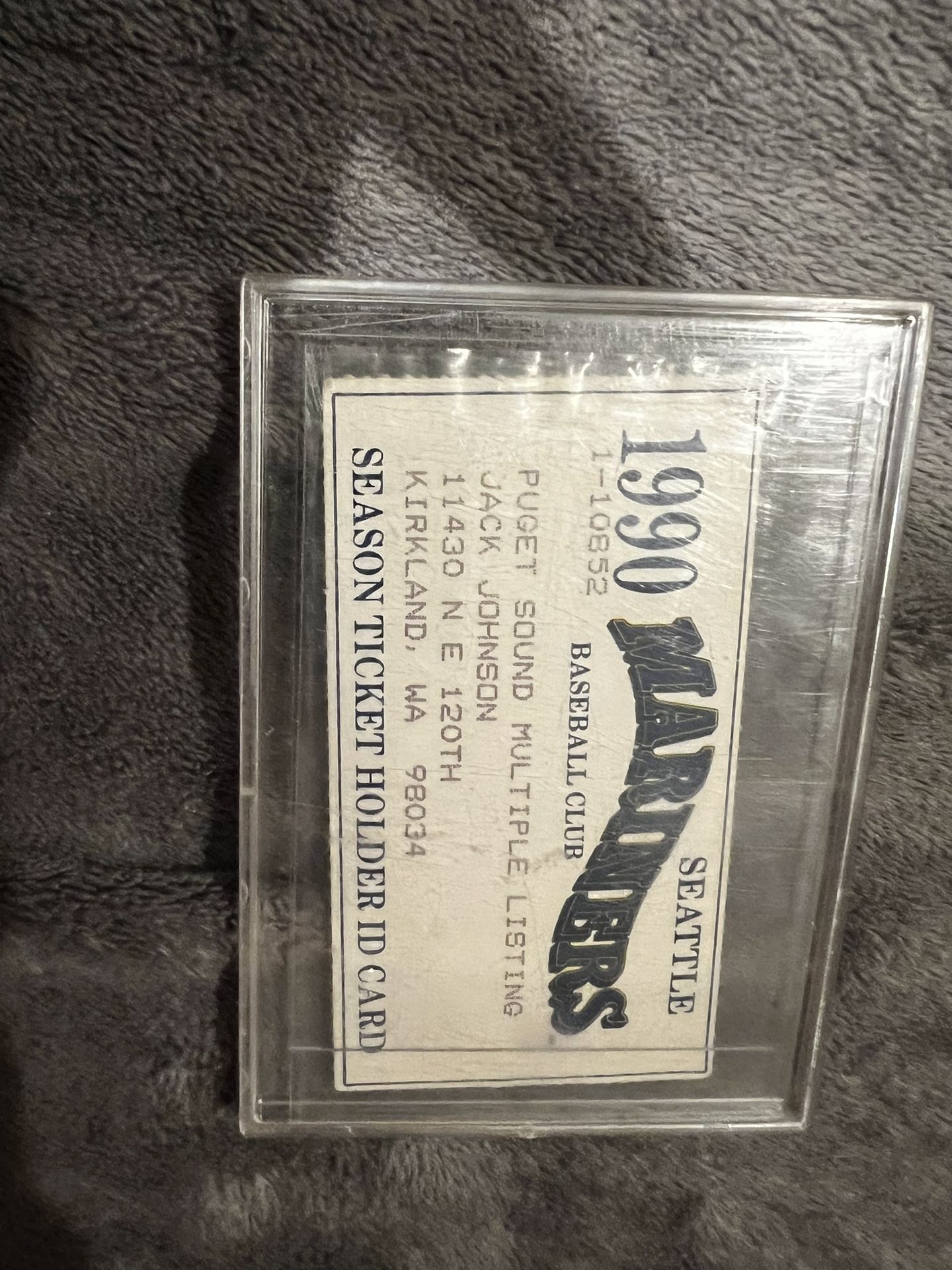 Ken Griffey Signed Seattle Mariners Ticket