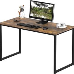 40-Inch Home Office Computer Desk, Rustic Brown  Shape Rectangular Desk design Computer Desk Product Dimensions 19"D x 40"W x 28"H Color Rus