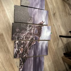 Wolf 5-Panel Canvas Wall Art