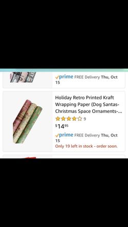BRAND NEW Vintage style holiday Christmas gift wrap