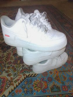White Air Force One lows size 10