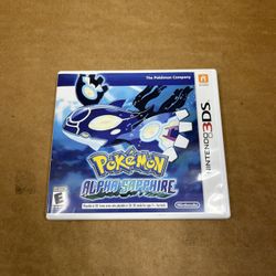 Pokemon Alpha Sapphire Case And Manual Only - Nintendo 3DS