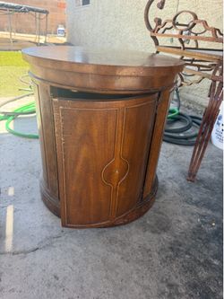 Round bedside table