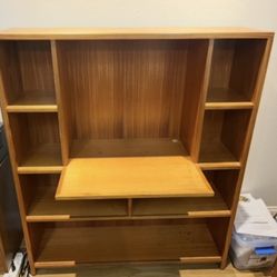 Solid Wood Bookshelf/TV Stand