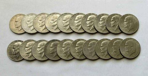 Bicentennial 1776~1976 Eisenhower IKE large one dollar coins
