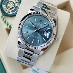 Brand New Rolex Datejust 36 w/ Mint Green Dial