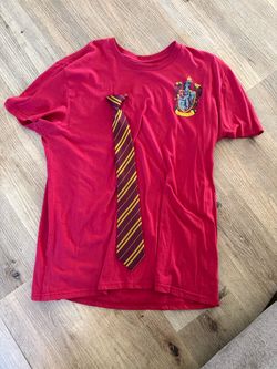 Size XL Harry Potter shirt and clip on tie