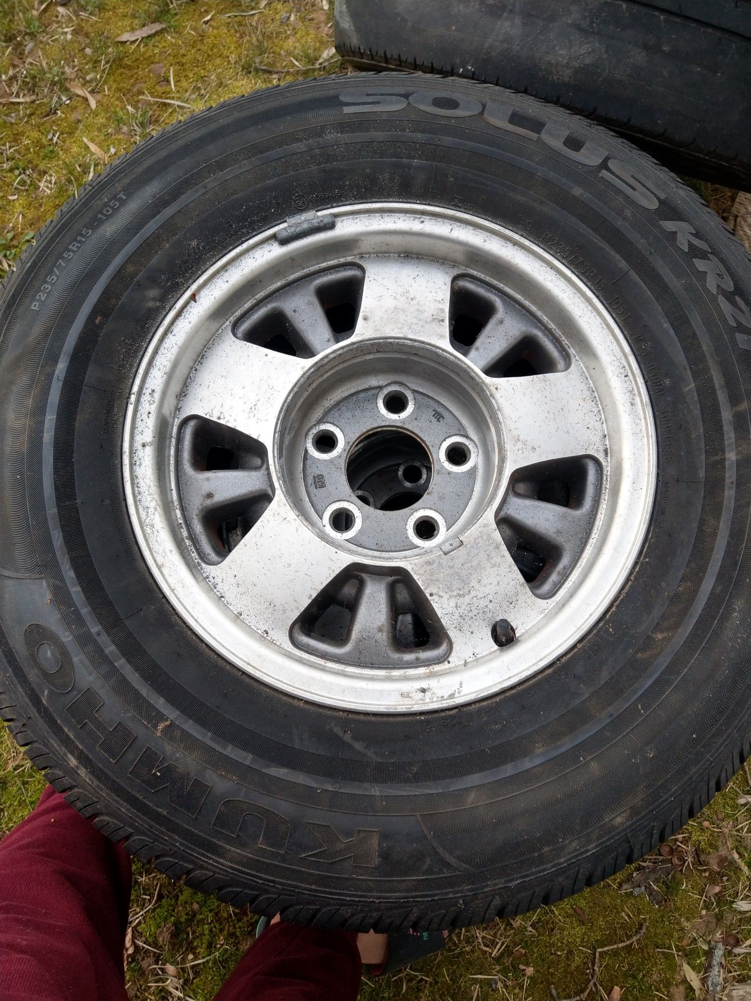 4 tires and rims (chevy astro or silverado 5 hole)