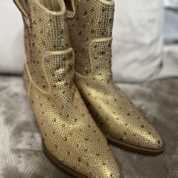 Women’s rhinestone boots