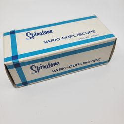 Vintage Spiratone Vario Dupliscope  518069 Made in Japan. Pre-owned, 
perfect shape, like new. Please see the photos Comes with original box.
Weight 1