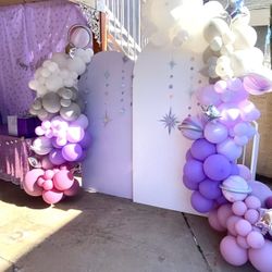 Backdrop Panel And Balloons