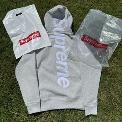 SUPREME SATIN LOGO HOODIE
