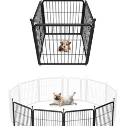 FXW Rollick Unleashed Dog Playpen for Indoor, Yard, RV Camping, 24 inch 4 Panels for Small and Puppy Dogs, Black | 