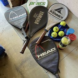 Tennis Rackets and Balls 