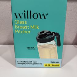 Willow Glass Pitcher