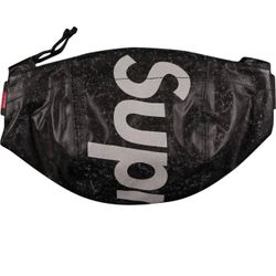 Supreme Waterproof Reflective Speckled Waist Bag Black FW20.