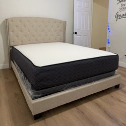 Queen bed And mattress 