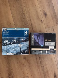 Hampton Bay and Portfolio Solar Pathway Lights