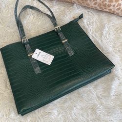 Large Green Tote Bag