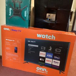 32 inch roku smart tv with wall mount