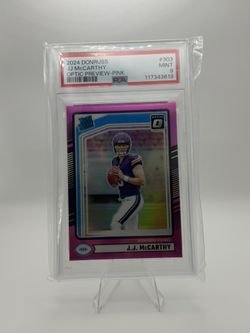 JJ McCarthy Optic Preview Psa 9📈