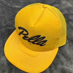Vintage Pella Windows Adjustable Truckers Hat In Great Shape!  