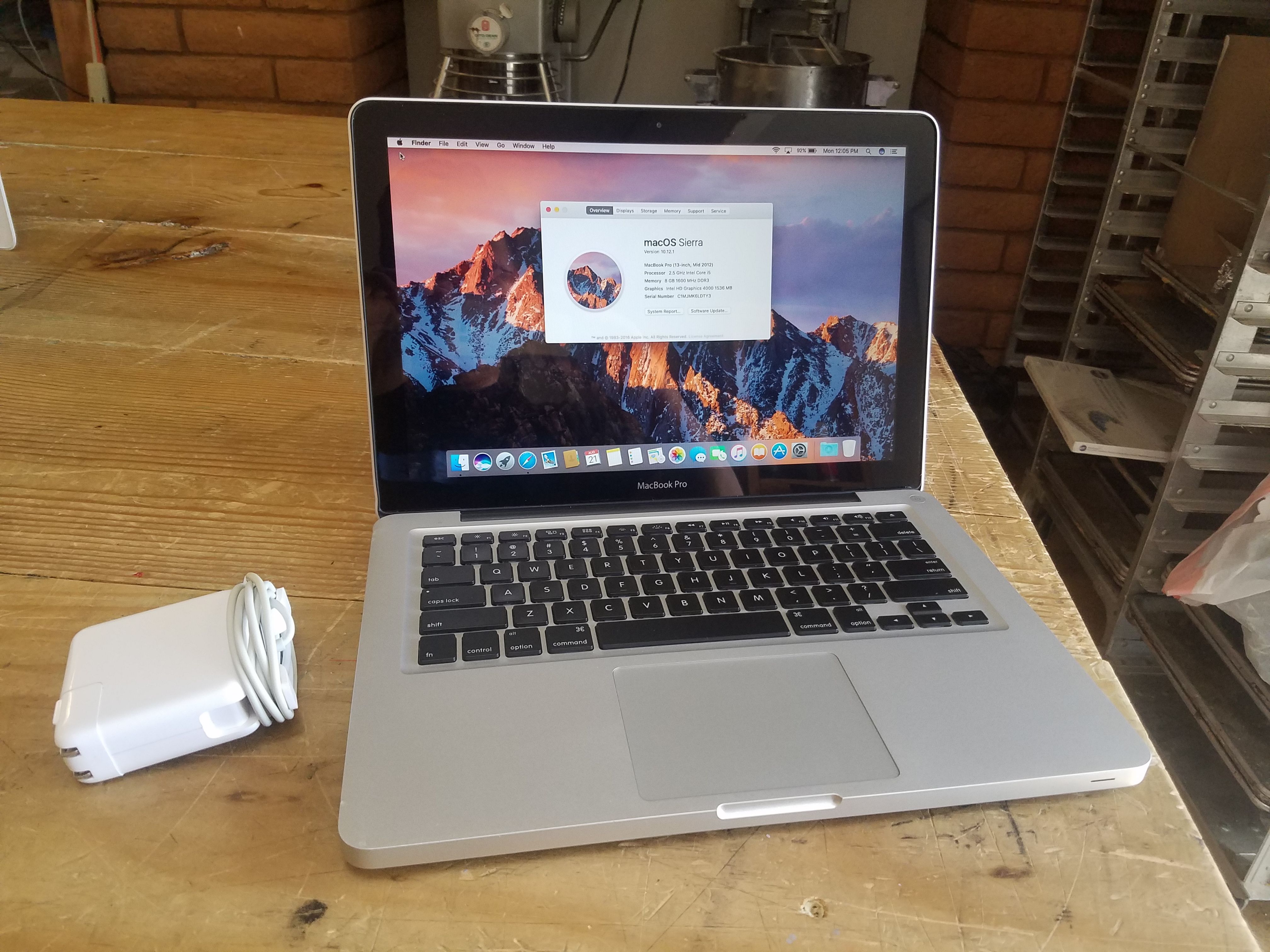 Apple MacBook pro 13-inch,1TB hard drive, 8GB of ram, macOS Sierra