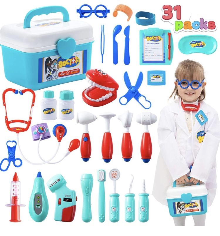 31 Pieces Doctor Kit for Kids