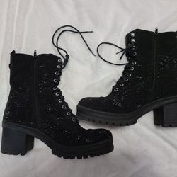 Stunning G-Sauce Rhinestone Boots. 