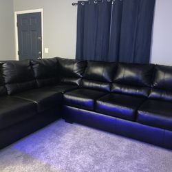 Brand New 9 Month Old Leather Sectional ! CLEAN HOME, No Smoke , No Smells, ABSOLUTELY NO PEST’S, No BS !!