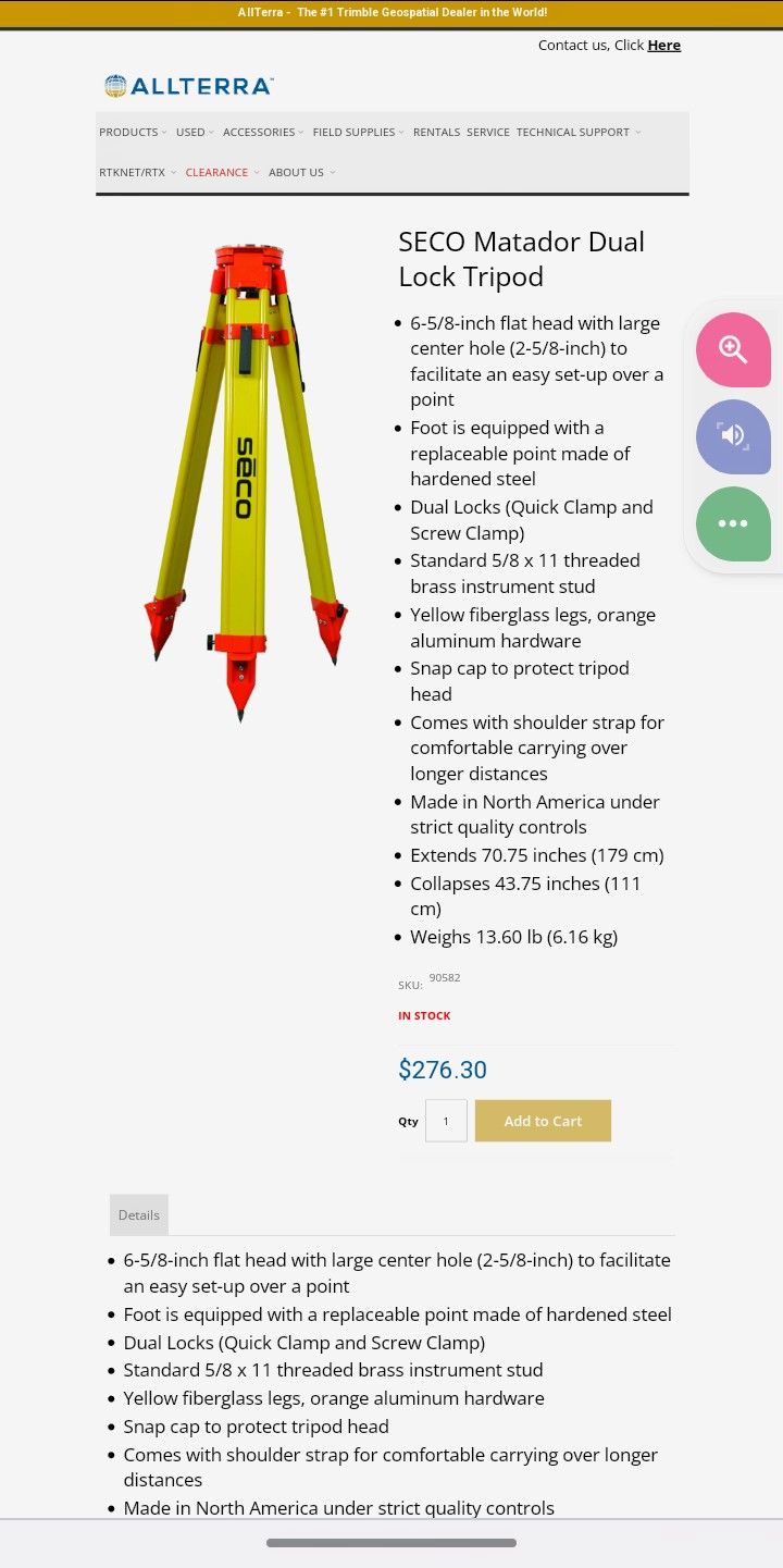 SECO tripod