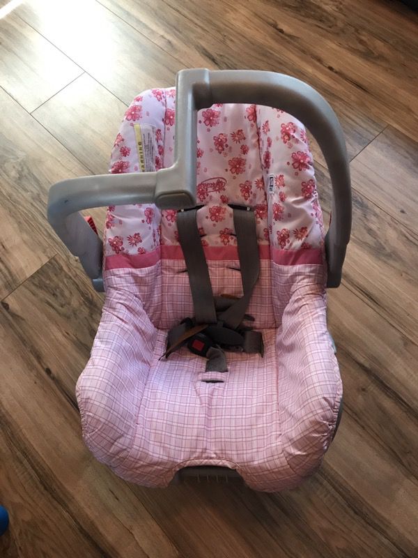 Baby pink car seat