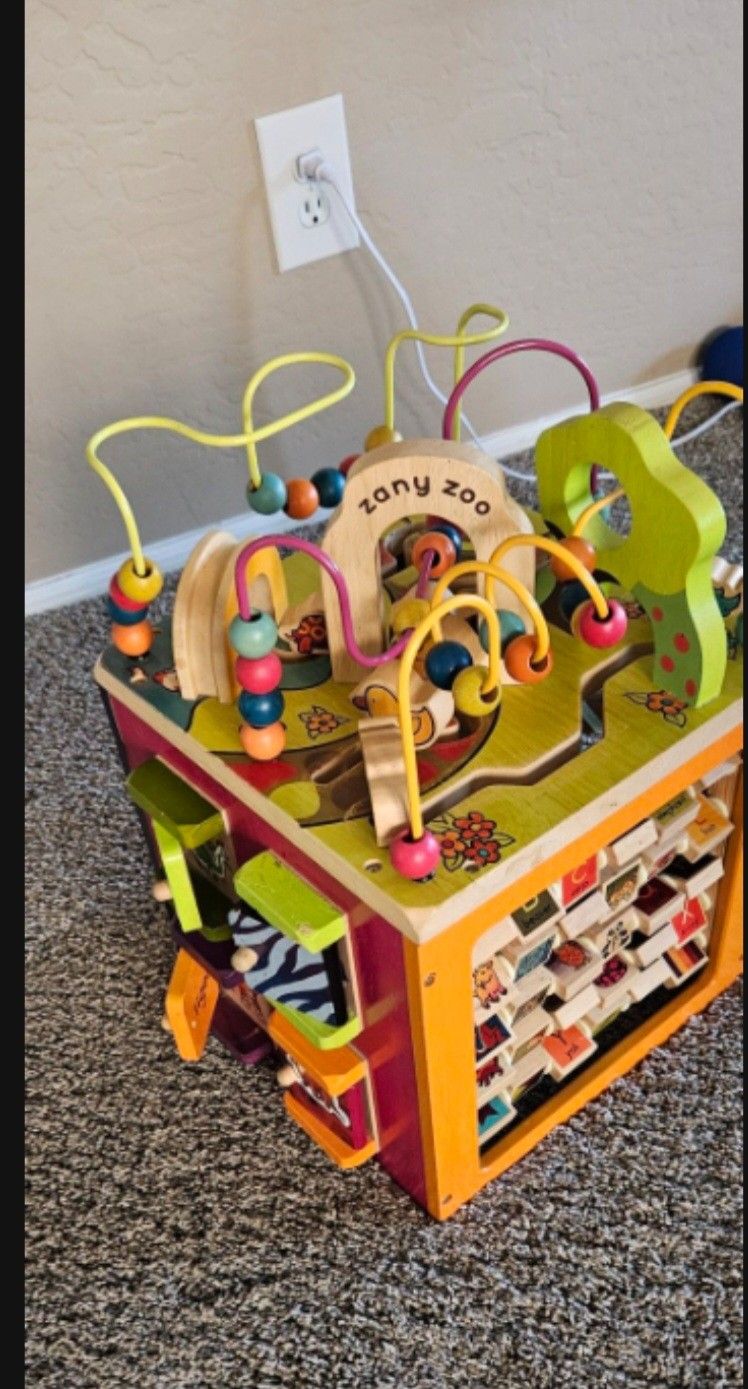 Kids Play Toys Wood Cube