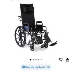 Used-Good Condition Reclining High Back Wheelchair 