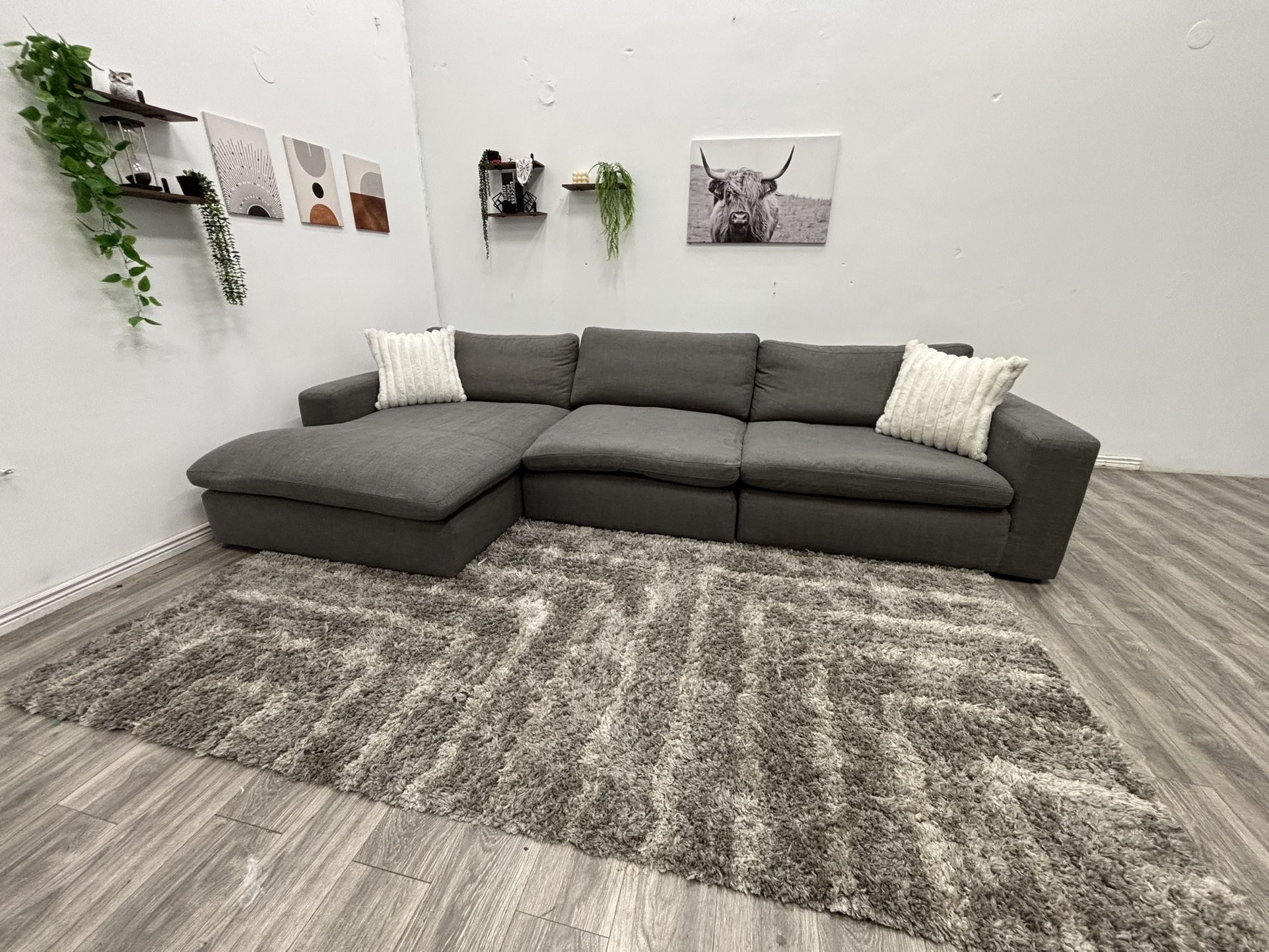 Gray Sectional Couch - Free Delivery