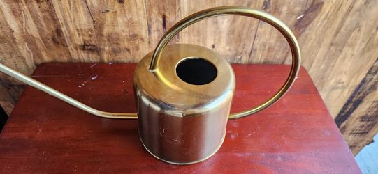 Vintage Brass Watering Pot with Long Spout 