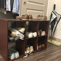 Shoe Cubby Rack 6 Cube Shelves 