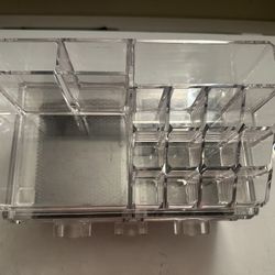 Makeup Organizer Case – Countertop Storage With Drawers, Acrylic Cosmetic Display Box, Vanity Desk Organizer For Accessories