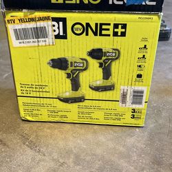 Ryobi 18v 2-tool Combo Kit