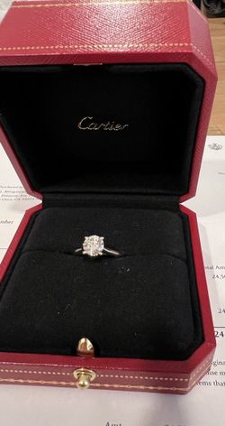 Was 24,500$ Cartier 1.09C.Brand new Cartier diamond ring with guarantee card