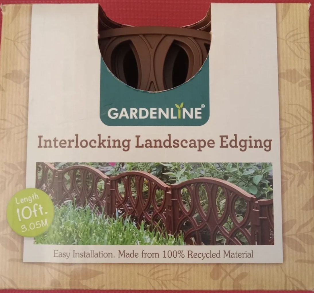 Aldi Gardenline Interlocking Landscape Edging 10 Ft Chocolate Color