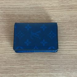 Blue LV Wallet