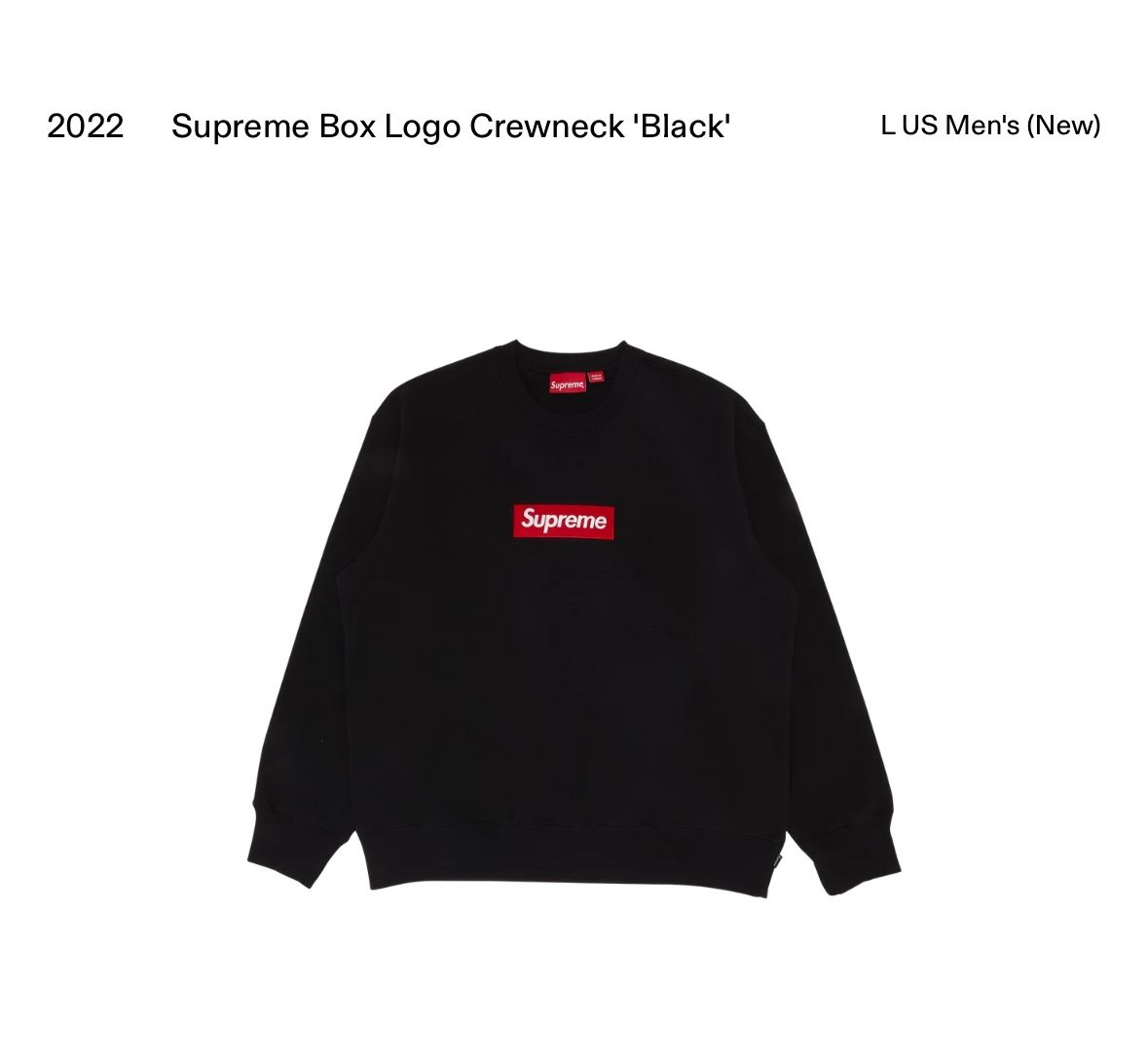 Supreme Box Logo Crewneck 'Black'